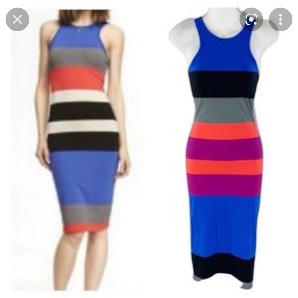 NWT express midi striped dress Sold out
